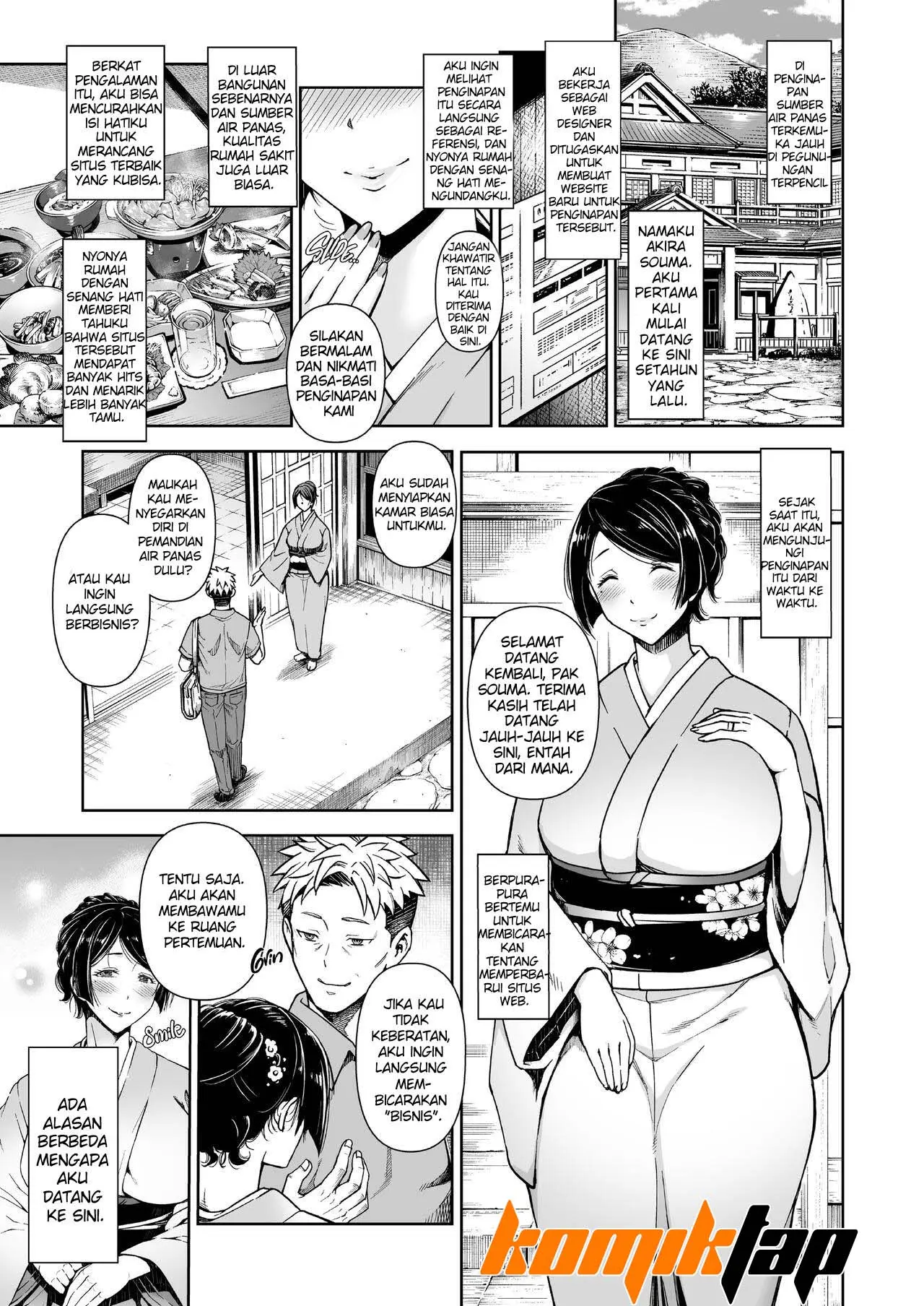 The Hostess of This Esteemed Springs is a Shameless Sex Addict Chapter 1 -  Manhwadesu